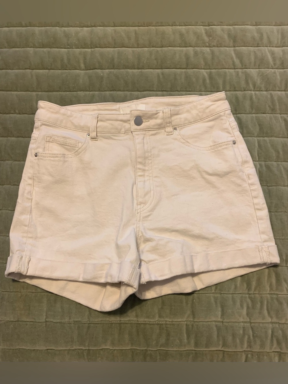 H&M White Denim Shorts